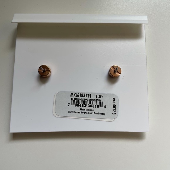 Michael Kors Rose Gold Earrings - Picture 2 of 2
